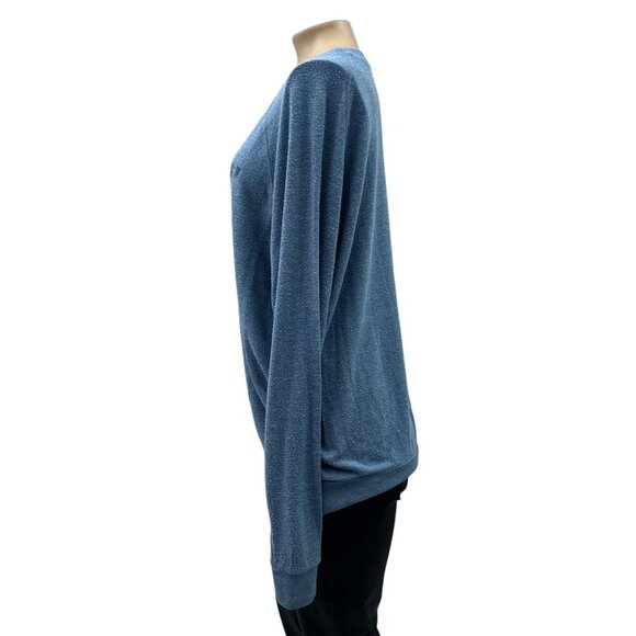 Junk Food Sleepin‎ In The USA Graphic Oversized Pullover Blue Sweatshirt Women S - Picture 4 of 11